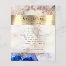 Glitter Waterverf en Gold Foil Flyer