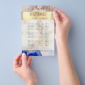 Glitter Waterverf en goudfolie prijslijst Flyer (Hand)