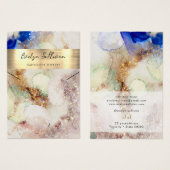 Glitter waterverf faux folie ketting display kaart (Voorkant /achterkant)