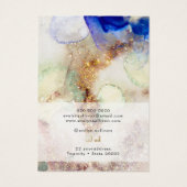 Glitter waterverf faux folie ketting display kaart (Achterkant)