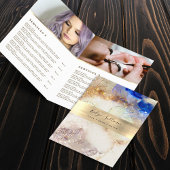 Glitter waterverf faux folie service menubrochure