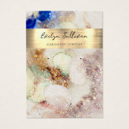 Glitter waterverf Gold folie sieraden Visitekaartje