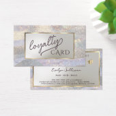 Glitter waterverf golven loyaliteitskaart visitekaartje (Bureau)