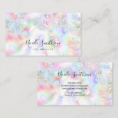 glitter-waterverf-inkt visitekaartje (Voorkant / Achterkant)