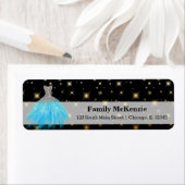 Glitter waterverf jurken etiket (Insitu)