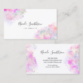 glitter waterverf opal spetters visitekaartje (Voorkant / Achterkant)