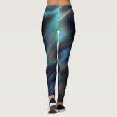 Glitter-Waterverf penseelstreken Leggings (Achterkant)