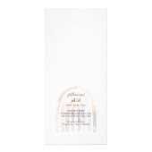 Glitter waterverf regenboog prijslijst rackkaart reclamekaart (Achterkant)