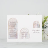 Glitter waterverf regenboogbrochure (Staand voorkant)