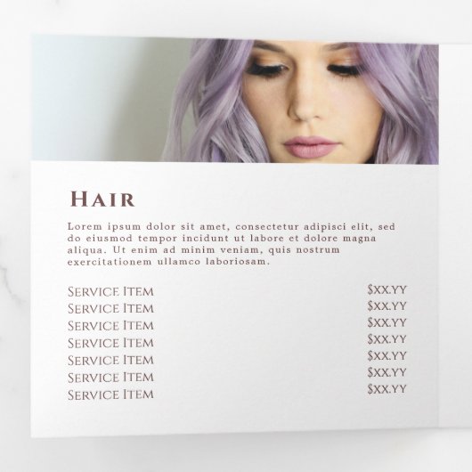 Glitter Waterverf Shapes Trifold Brochure Drieluik Kaart (Binnenzijde eerst)