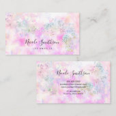 glitter waterverf visitekaartje (Voorkant / Achterkant)