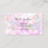 glitter waterverf visitekaartje (Achterkant)