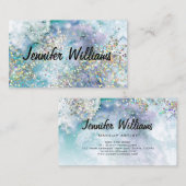 Glitter-Waterverf voor holografisch materiaal Eleg Visitekaartje (Voorkant / Achterkant)