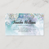 Glitter-Waterverf voor holografisch materiaal Eleg Visitekaartje (Achterkant)