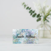 Glitter-Waterverf voor holografisch materiaal Eleg Visitekaartje (Staand voorkant)