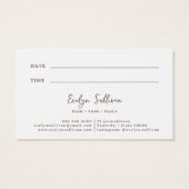 Glitter waterverf vormen afspraak kaart (Achterkant)