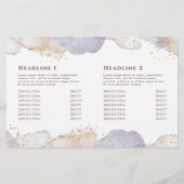 Glitter waterverf vormen bifold brochure (Achterkant)