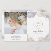 Glitter waterverf vormen bifold brochure (Voorkant / Achterkant)