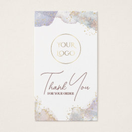 Glitter waterverf vormen bijsluiter visitekaartje