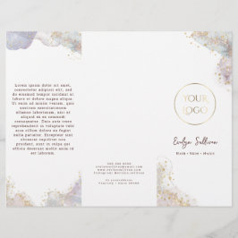 Glitter waterverf vormen brochure