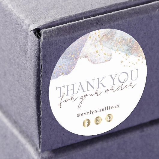 Glitter waterverf vormen dank u sticker