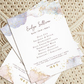 Glitter waterverf vormen flyer