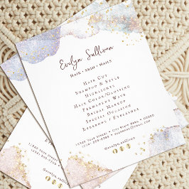 Glitter waterverf vormen flyer