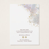 Glitter waterverf vormen ketting display kaart (Achterkant)