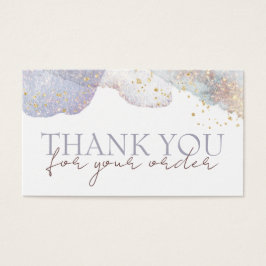 Glitter waterverf vormen kortingskaart visitekaartje