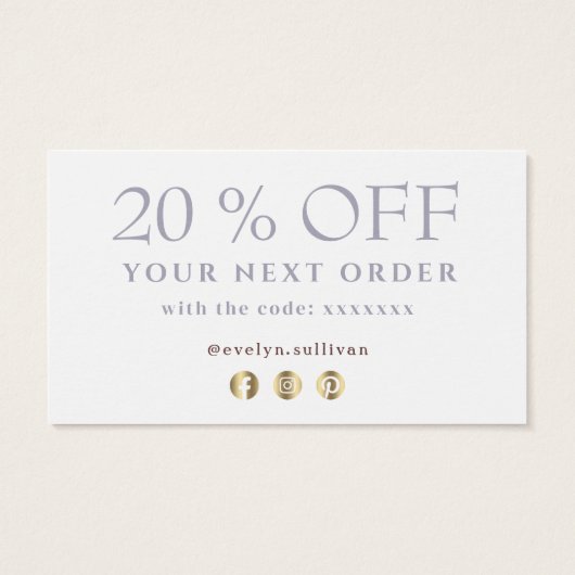 Glitter waterverf vormen kortingskaart visitekaartje (Achterkant)