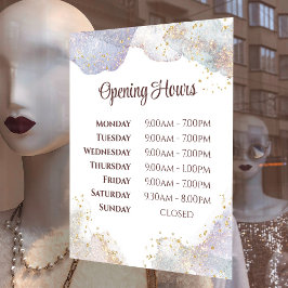Glitter Waterverf Vormen Openingstijden Raamsticker