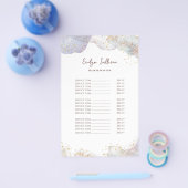 Glitter waterverf vormen prijslijst flyer (Enkel)