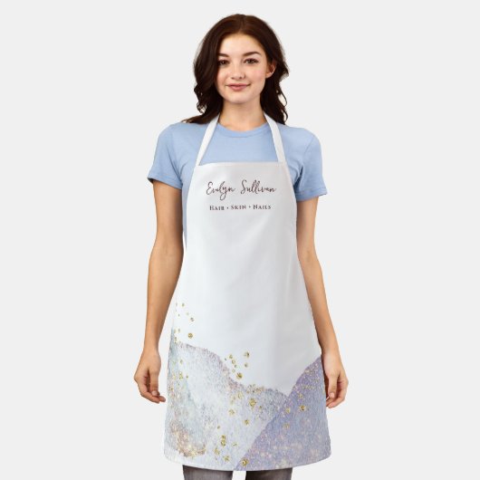 Glitter waterverf vormen schort (Gedragen)