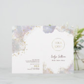 Glitter waterverf vormen service menubrochure (Staand voorkant)