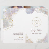 Glitter waterverf vormen service menubrochure (Voorkant / Achterkant)