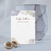 Glitter waterverf vormen sieraden display kaart