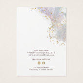 Glitter waterverf vormen sieraden display kaart (Achterkant)