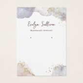 Glitter waterverf vormen sieraden display kaart (Voorkant)