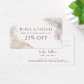 Glitter waterverf vormen verwijzingskaart visitekaartje (Bureau)