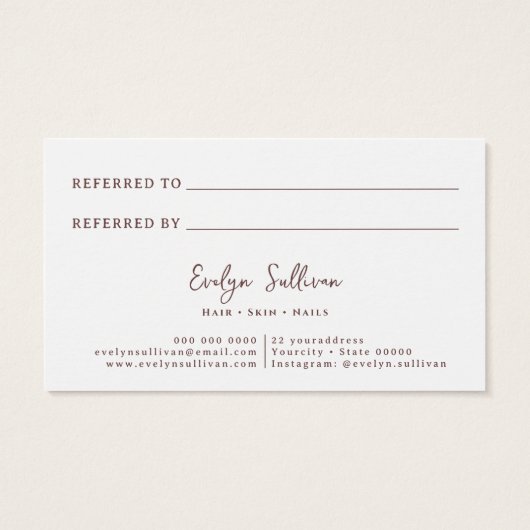 Glitter waterverf vormen verwijzingskaart visitekaartje (Achterkant)