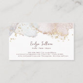 Glitter waterverf vormen Visitekaartje (Achterkant)