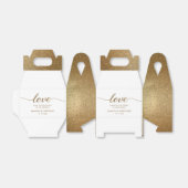 Glitter Weddenschap op maat Bedankdoosjes (Uitgevouwen)