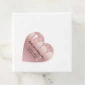 Glitter Weddenschap op maat van Roos Gold Driving Bedankjes Labels (In situ)