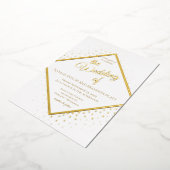 Glitter Wedding door Classy gold Folie Uitnodiging (Gedraaid)