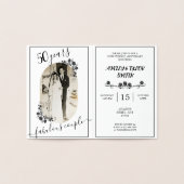 Glitter Wedding Jubileum Afbeelding Gold 50th Folie Kaarten (Binnen)