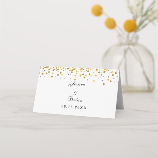 Glitter Wedding Plaatskaartje (Achterkant)