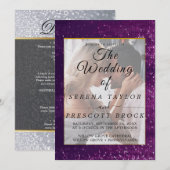 Glitter Wedding Uitnodiging (Voorkant / Achterkant)