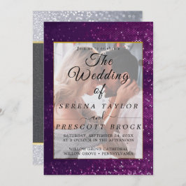 Glitter Wedding Uitnodiging