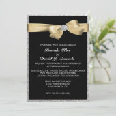 Glitter Wedding Uitnodiging (Staand voorkant)