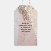 GLITTER WEDDING VRIJGEZELLENFEEST GIFT-LABELS CADEAULABEL (Achterkant)